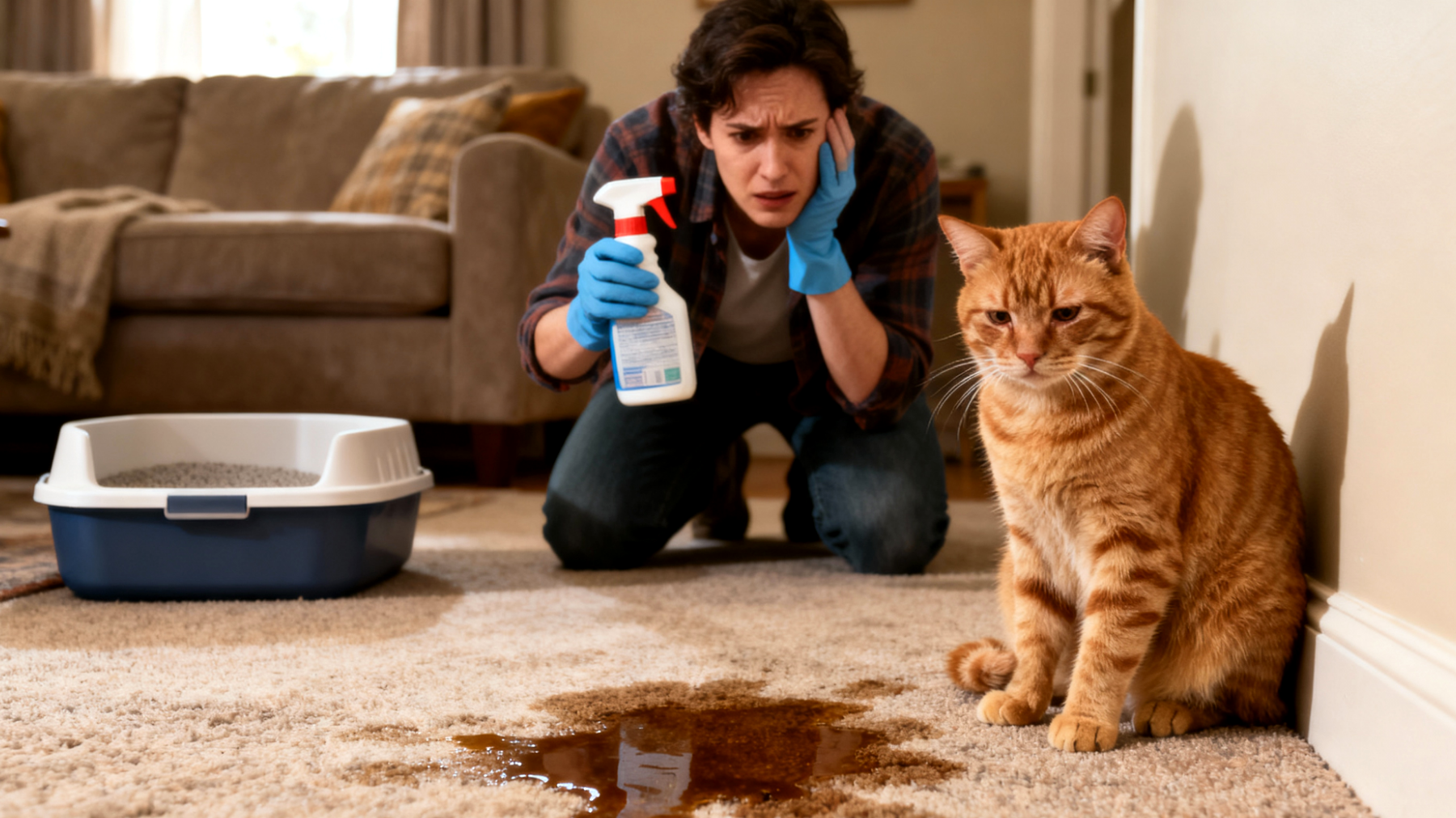 Katze nutzt das Katzenklo nicht zuverlässig und markiert stattdessen in der Wohnung, trotz verschiedener Trainingsversuche"