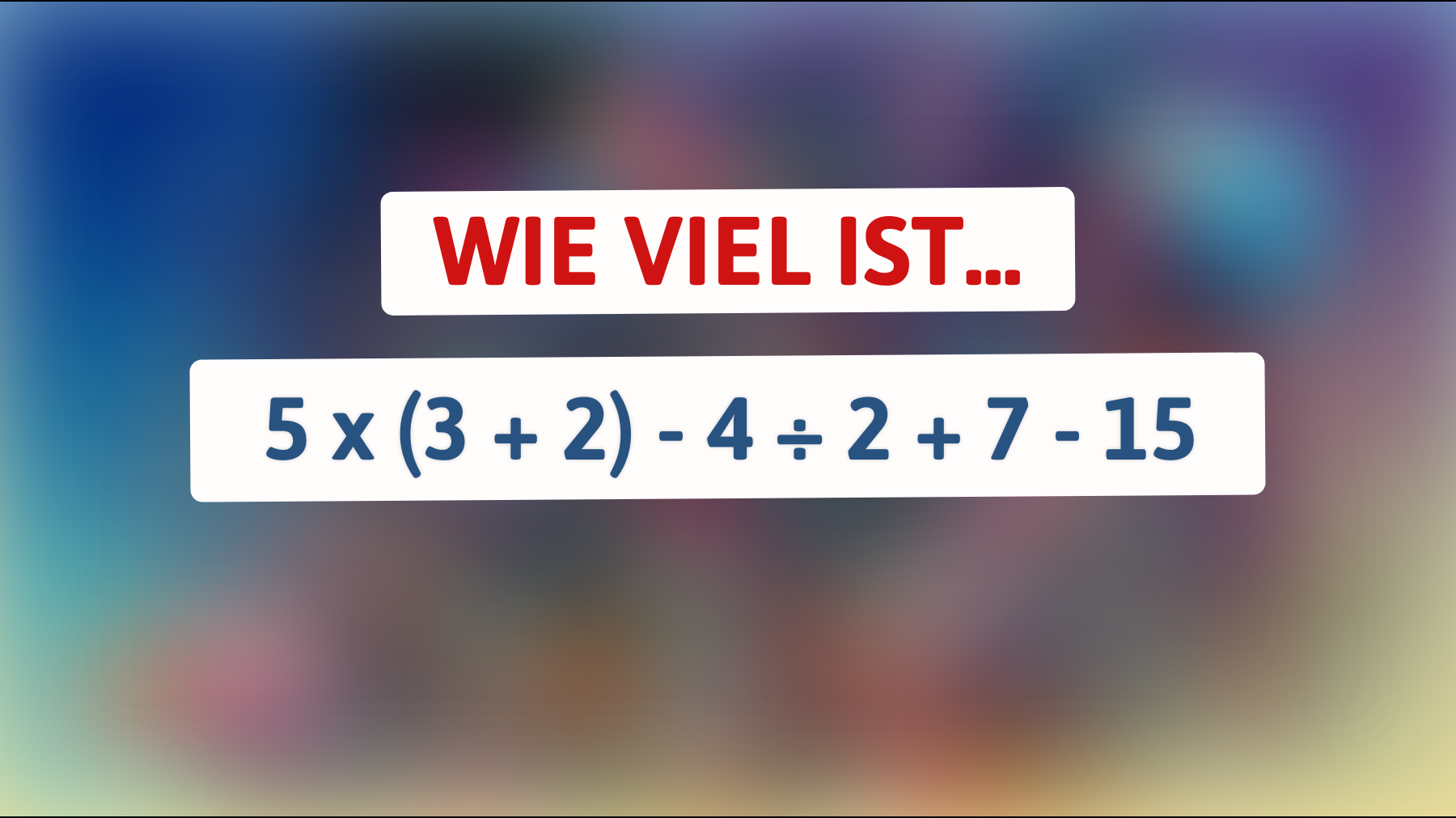 Nur die klügsten Köpfe können diese knifflige Mathe-Aufgabe auf Anhieb lösen! Bist du einer von ihnen?"