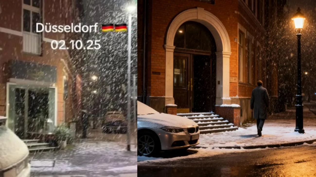 🇩🇪❄️#germany #snow #dusseldorf #fyp #foryou"